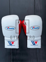 Conjunto de Boxeo Azul Personalizable de Alta Calidad, Cuero Vacuno Genuino, Cierre con Cordones, Guantes de Artes Marciales con Muñequera Ajustable