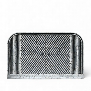 Armoire moderne haut de gamme en nacre avec incrustation élégante de coquillages faits à la main pour le salon - Product Image 1