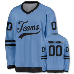 Maillot de hockey sur glace imprimé, uniforme d'équipe réversible personnalisé, vêtements de hockey professionnels, vêtements de sport d'hiver à manches longues - Product Image 1
