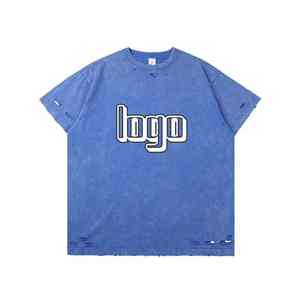 Camiseta de Hombre de Manga Corta, Tendencia de Verano, Holgada, Informal, de Media Manga, 300g - Product Image 6