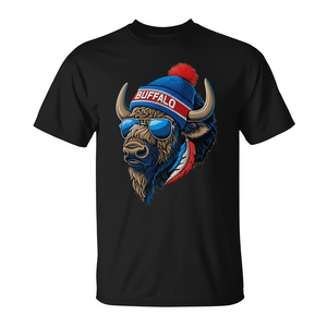 Camiseta Buffalo unisex para adultos, manga corta, cuello redondo, impresión digital, deportes y juegos - Product Image 2