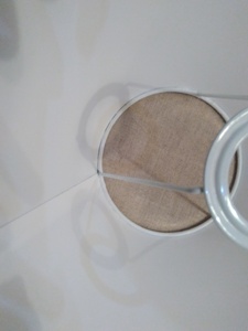 Couvertures de lampes coniques modernes pour hôtels et restaurants Tissu en coton blanc de haute qualité Cadre d'anneau en métal Fait à la main Abat-jour d'intérieur - Product Image 3