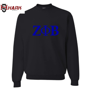 Vente en gros de pulls à manches longues Sorority Devine Nine OEM Zeta Phi Beta Crewneck Chenille Patches Cotton Polyester Chandails - Product Image 3