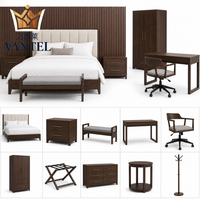 Ensemble de meubles de chambre d'hôtel cinq étoiles sur mesure Vantel pour les projets de chambres de luxe et d'hôtellerie, exportateur