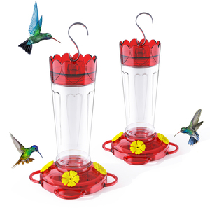 <span class=keywords><strong>Comedero</strong></span> para Colibríes de Tubo Recto Reutilizable de Plástico, <span class=keywords><strong>Comedero</strong></span> para Pájaros Suspendido para Jardín Exterior, Anti-Hormigas y Abejas - Product Image 1