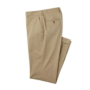Pantalon chino en coton Oxford décontracté, léger pour l'été, infroissable, coupe droite, style classique formel, coupe régulière, sur mesure pour homme - Product Image 6
