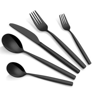 Plain Handle Bamboo Wood Flatware Dishwasher <b>Safe</b> Cutlery For Home Restaurant Use Set Of 3 <b>Knife</b> Fork Spoon Superior Quality - Product Image 5