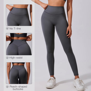 Pantalones de yoga Ropa de Yoga de secado rápido Pantalones de fitness ajustados de cintura alta - Product Image 6