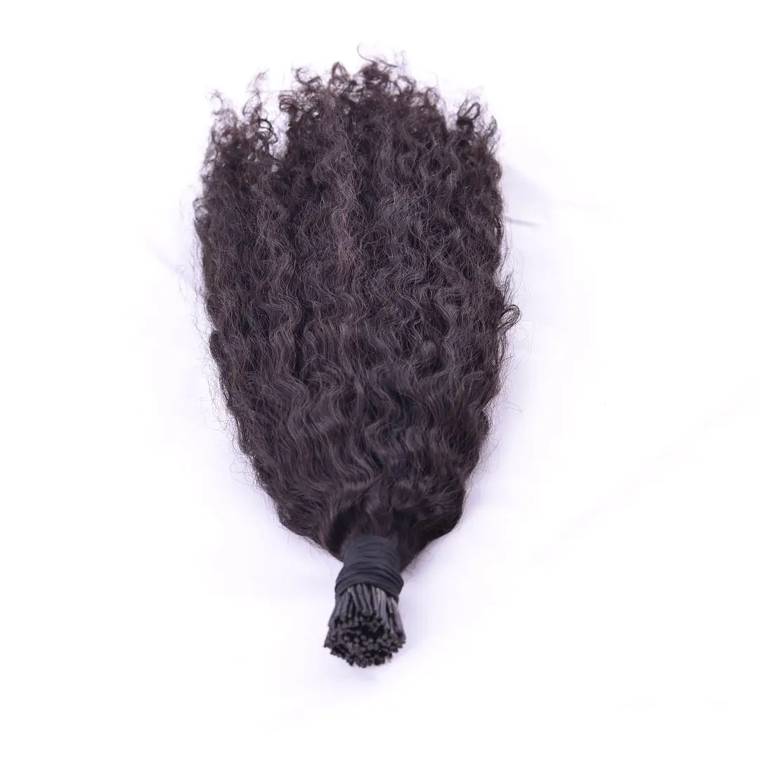 Extensions de cheveux naturels malaisiens, i-tip, Micro liens, bouclés, vierges, humains, échantillon gratuit, vente en gros, DHL, livraison US