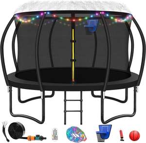 <span class=keywords><strong>Trampoline</strong></span> d'extérieur géant pour enfants, homologué ASTM, avec filet de sécurité et échelle, disponible en tailles 8FT, 10FT, 12FT, 14FT, 16FT - Product Image 1