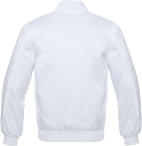 เสื้อผู้ชายเสื้อกันลมโพลีเอสเตอร์ซาตินบอมเบอร์ผู้ชายปักเสื้อแจ็คเก็ตเบสบอลน้ําหนักเบาเสื้อแจ็คเก็ตตัวแทนเปล่า - Product Image 6