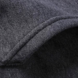 Survêtement 100% coton personnalisé XL pour hommes, pantalons de survêtement d'hiver de haute qualité, fermeture à glissière, respirant, ensemble 2 pièces grande taille - Product Image 4