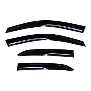 Protectores de Ventana para Auto Toyota Corolla Sedan Mugen 2006-2013, Acrílico Negro Transparente, Diseño Delgado, 4 Piezas, Cinta 3M - Product Image 1