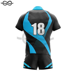 Vente en gros maillot personnalisé uniforme de rugby chemise à manches courtes personnalisé sublimé rugby uniforme de haute qualité femmes hommes - Product Image 2
