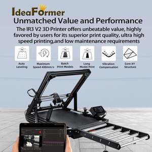 Impresora 3D IdeaFormer IR3 V2 con Cinta Transportadora de Acero de 250x250 mm, Eje Z Infinito, Bandeja Extendida y Firmware Klipper - Product Image 6