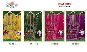 Vestido de Fiesta Bordado en Red de Alta Demanda, Traje Pakistaní Listo para Usar, para Exportación Mundial desde India - Product Image 6