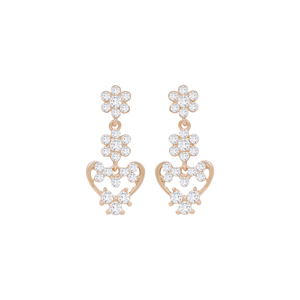 Alex Jewellery-Conjunto de collar de gargantilla de diamantes austriacos florales delicados - Product Image 5