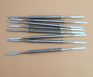 Commercio all'ingrosso OEM/ODM Set di spatole dentali in acciaio inossidabile a doppia punta 3 pezzi cemento dentale e spatola di miscelazione fonte di energia elettrica