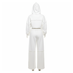 Conjunto Deportivo de Mujer de Alta Calidad, Conjunto de 2 Piezas, Sudadera con Capucha y Pantalones Deportivos, Logotipo y Color Personalizados - Product Image 6