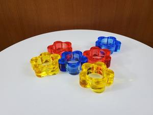 Modern Shaped Design Napkin Ring for Tableware Colored Resin <b>Cloth</b> Holder Dinning <b>Table</b> Decor Hotel and Holiday Design - Product Image 6