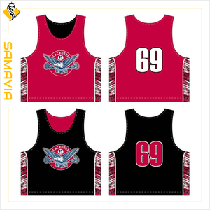 SAMAVIA Pinnies réversibles maillot d'entraînement en maille respirante pour la crosse de basket-ball de football et les sports d'équipe - Product Image 5
