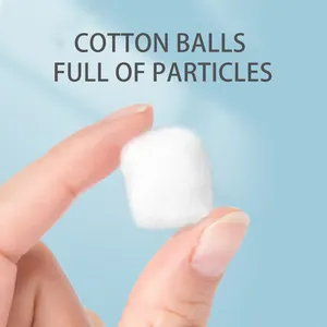 Bolas de algodón 100% Bolas de algodón médicas blancas 500PCs bolas de algodón grandes a granel