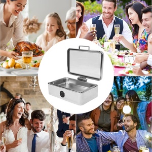 Juego de Recipientes para Buffet sin Agua, para Servicio de Buffet en Bodas, Recepciones y Fiestas - Product Image 4