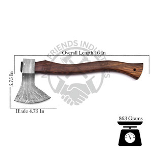 Hache viking en acier Damas de haute qualité, forgée à la main, hachette et hache de bataille, hache de camping en plein air, cadeau pour les demoiselles d'honneur - Product Image 2