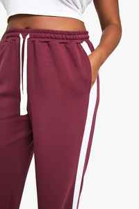 OEM/ODM Polyester/Cotton Mid Waist Regular Fit Eco Friendly Winter Ladies Sweatpants <b>Elastic</b> Waist Heavyweight 300GSM Streetwear - Product Image 3