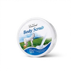 Crème exfoliante pour le corps au lait de chèvre, exfoliation douce, hydratation, soin de la peau pour une peau lisse et éclatante, offre OEM - Product Image 2