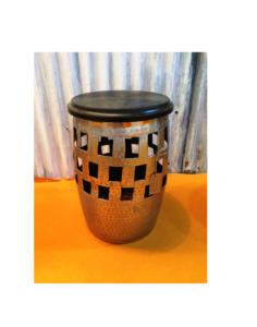 Mesa de tambor de Metal de hierro moderna más vendida, muebles de moda de corte estrella con detalles decorativos para sala de estar - Product Image 2