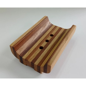 Premium Quality Bamboo Wood Soap Dish <b>Elegant</b> Design Perfect for <b>Shower</b> and Bath Accessory Stylish Durable and Eco-Friendly - Product Image 5