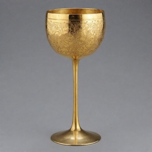 Copa de vino de comunión de latón antiguo de HolyCradle, Copa Vintage hecha a mano para iglesia y ceremonias espirituales - Product Image 2