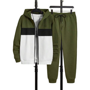 Conjunto Deportivo Casual para Hombre, Otoño-Invierno, Fabricante Personalizado, Pantalones y Sudadera con Capucha, Corte Ajustado, Ropa Deportiva para Correr - Product Image 1