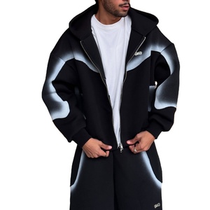 Conjunto Deportivo de Dos Piezas de Alta Calidad con Bordado Personalizado, Sudadera con Capucha y Pantalones Deportivos, Estilo Vintage Lavado para Hombre - Product Image 1