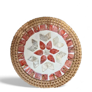 Set de table économique en nacre avec rotin pour les détaillants à la recherche d'un bon prix, approvisionnement en provenance du Vietnam - Product Image 6