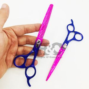 Juego de tijeras de estilo personalizado Tijeras para mascotas Peso ligero Impresión de logotipo gratis 6 en 1 Tijeras sostenibles para el cuidado de mascotas Acero inoxidable - Product Image 5