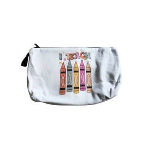 Bolsa de Cosméticos con Cierre para Maquillaje, Estuche de Papelería con Diseño de Crayones, Neceser para Regalo y Uso Escolar 22x13.5cm - Product Image 1