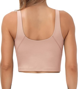 2026 soutien-gorge de sport de haute qualité pour femmes soutien-gorge de sport d'entraînement réglable pour adultes Fitness Yoga soutien-gorge en haut Tan débardeurs pour hommes - Product Image 3