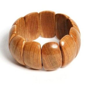 Brazaletes de pulsera de madera sin terminar ecológicos de madera de pino natural a bajo precio en la India - Product Image 1