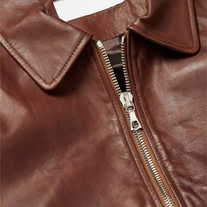 2025 veste d'hiver pour hommes de haute qualité en cuir de vachette doux et confortable Design personnalisé fabriqué à partir de cuir véritable 100% - Product Image 4