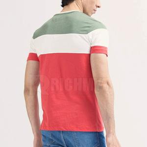 T-shirts pour hommes à trois tons de couleur, design unique, vêtements de mode, t-shirts 100% coton jersey, faible MOQ, t-shirts pour hommes personnalisés - Product Image 3