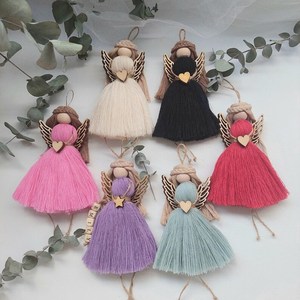 Personalizado bohemio macramé pared colgante hecho a mano algodón sublimación en blanco para boda decoración del hogar - Product Image 4