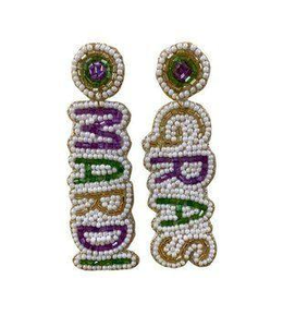 Pendientes de cuentas de semillas redondas bordadas hechas a mano clásicas Pendientes de gota de tendencia superior para mujeres y niñas de la India - Product Image 6