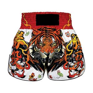 2025 nuevo estilo pantalones cortos MMA para hombres de alta calidad Color personalizado tela elástica suave hecha para boxeo otras artes marciales Precio de desgaste - Product Image 1