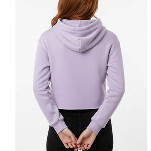 Sweat à capuche court tendance pour femmes, fabrication sur mesure OEM avec tissu polaire de qualité supérieure, idéal pour les amateurs de streetwear - Product Image 4