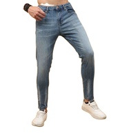 Jeans droits de qualité supérieure pour hommes et femmes, vente en gros, personnalisables OEM, 100 % coton, style urbain, couleur unie, respirants, tricotés