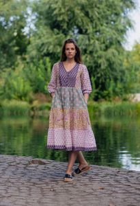 เดรสคอวีอัดจีบเอวเซ็กซี่สำหรับผู้หญิงชุดราตรีลำลอง - Product Image 5