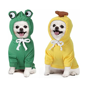 Sweat à capuche pour chien respirant, personnalisable, service OEM, fabricant, tissu de qualité supérieure 100%, deux couleurs, sweats à capuche pour chiens en promotion - Product Image 1