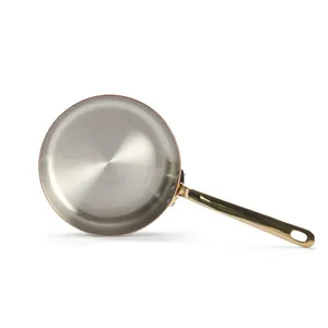 OEM <b>Copper</b> Plated Mini Stainless Steel <b>Fry</b> <b>Pan</b> Wholesale Serving <b>Pan</b> Compact Skillet for Hotels, Restaurants & Catering Services - Product Image 3